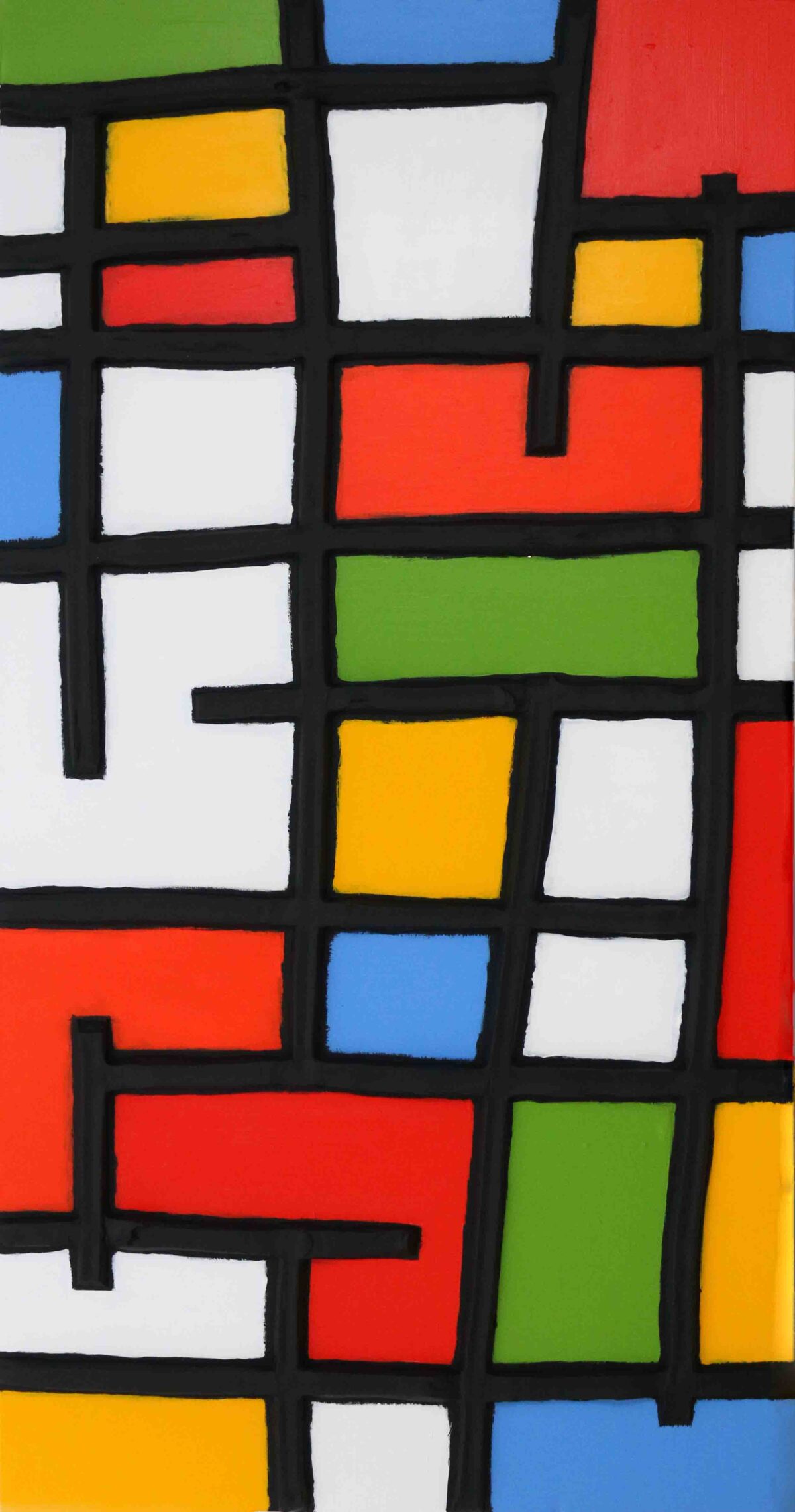 Nod to Mondrian - Jeff Hanson Art Original Painting